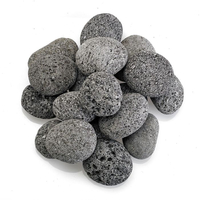 Tumbled Medium Gray Lava Stones