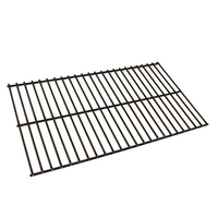 This Briquette Grate, made of carbon steel and measuring 22" x 12-1/2", is compatible with the Arkla GRB40-CLP grill.