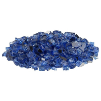 Cobalt Blue Reflective Glass 1/2" Size