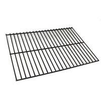 This 2-grid briquette grate (22-1/2 x 15-9/16) made of carbon steel is compatible with the Charmglow 9905.