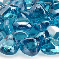 Powder Blue Luster Zircon Glass 1" Size