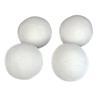6 Inch Diameter White Cannon Balls - 4 Pieces
