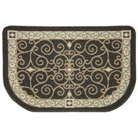 Textured Weave Eastly Scroll Hearth Rug