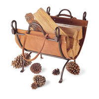 Pilgrim log carrier and frame pine cones not included