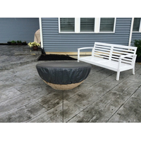 Round Vinyl Fire Pit Cover