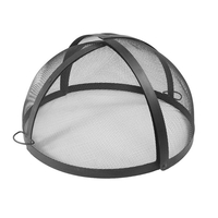 Round Carbon Steel Pivot Fire Pit Screen
