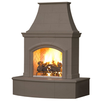 Phoenix Vented Outdoor Gas Fireplace - SHWON WITH (F) - HEARTH