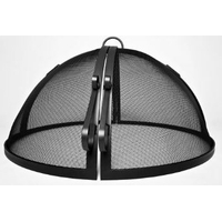 Round Stainless Steel Hinged Fire Pit Screen