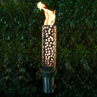 Honeycomb Stainless Steel Tiki Torch
