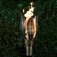 Flower Style Stainless Steel Tiki Torch