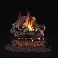 16 Inch RealFyre Rustic Oak Designer Reduced Depth Vented Gas Log Set