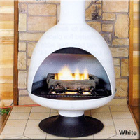 Malm 3 Gas Fire Drum Fireplace 32 Inch