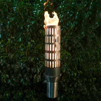 Tribal Style Stainless Steel Tiki Torch