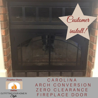 Carolina Arch Conversion ZC Fireplace Door