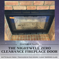 Nightwell ZC Fireplace Door - Matte Black