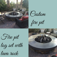 Completed custom fire pit