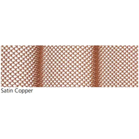 Satin Copper Fireplace Mesh Curtain - 1/4" Weave
