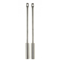 7" Stainless Steel Mesh Curtain Wands