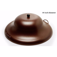 Copper Finish Aluminum Dome Cover For Fire Pits 44 Inch