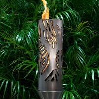 Hawi Style Stainless Steel Permanent Gas Tiki Torch