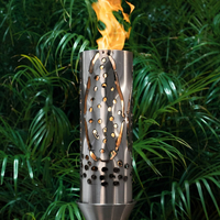 Coral Stainless Steel Tiki Torch Head