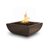 24 Inch Avalon Concrete Fire Bowl - Shown in Chocolate
