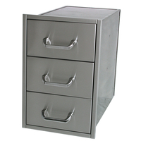 15 Inch Deep Solaire 3 Narrow Drawer Set