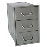 23 Inch Deep Solaire 3 Narrow Drawer Set