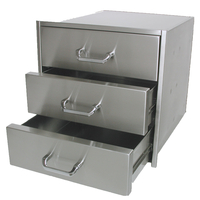 15 Inch Deep Solaire Wide 3 Drawer Set