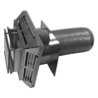 4" Inside 6 5/8" ProForm Horizontal Co Axial Direct Vent Termination Kit With Pyramid Cap