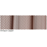 Antique Copper Fireplace Mesh Curtain - 1/4" Weave