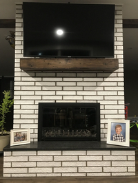 Brookfield Masonry Fireplace Door on a double sided fireplace
