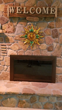 Bungalow Custom Fireplace Door