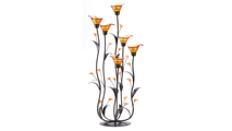Amber Calla Lily Candle Holder