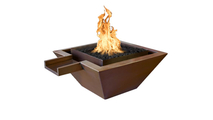 Madrid Square Raised Copper Fire & Water Bowl