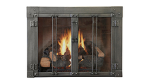 Milwaukee Forge Fireplace Door With Window Bars