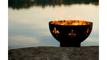 Fleur de Lis Wood Burning Fire Pit 36 Inches