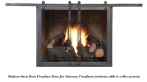 Hudson Masonry Fireplace Door in Natural Iron