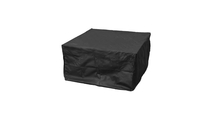 Square Fire Pit and Bowl Canvas Cover Black 30 Inch