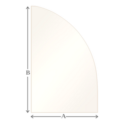 A10 Specialty cut pyroceramic glass for wood stoves