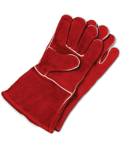 Red Leather Fire Retardant Gloves
