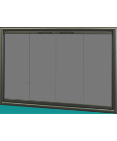 Portland Willamette Ventana Fireplace Door