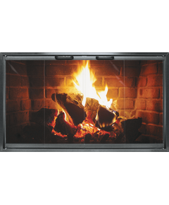 Special Z Zero Clearance Fireplace Door In Black