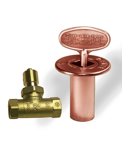 Antique Copper Shut Off Valve Kit For Gas Fire Features