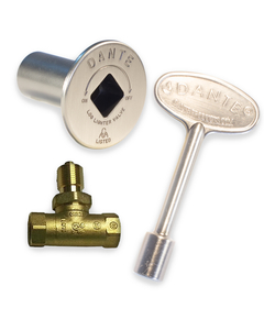 Pewter Shut Off Valve Kit For Log Lighters