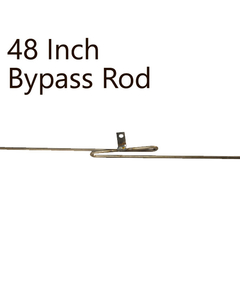 48 inch steel bypass rod for fireplace mesh curtains