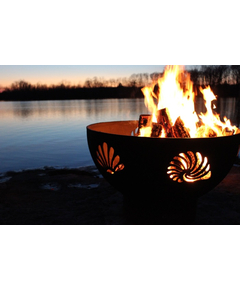 Fire Pit Art 36" Beachcomber Wood Burning Fire Pit