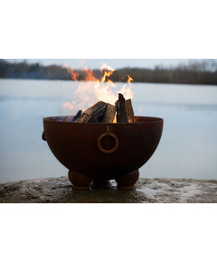 Fire Pit Art 41" Nepal Wood Burning Fire Pit