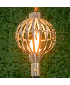 Globe Style Stainless Steel Tiki Torch