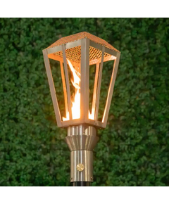 Lantern Style Stainless Steel Tiki Torch